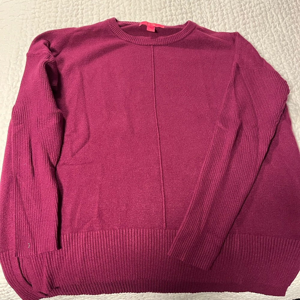 Lilly Pulitzer cranberry  Crew Neck Sweater